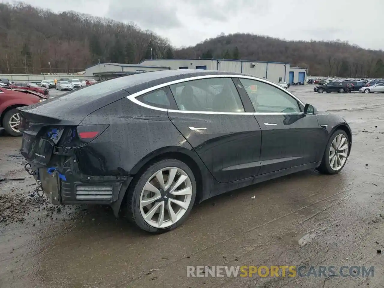 3 Photograph of a damaged car 5YJ3E1EB6KF212016 TESLA MODEL 3 2019