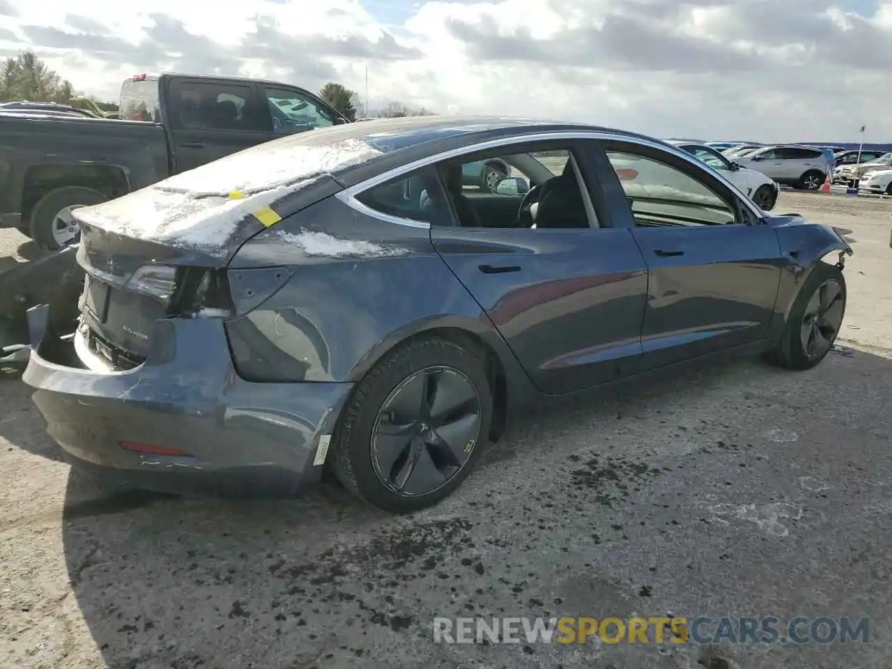 3 Photograph of a damaged car 5YJ3E1EB6KF361378 TESLA MODEL 3 2019