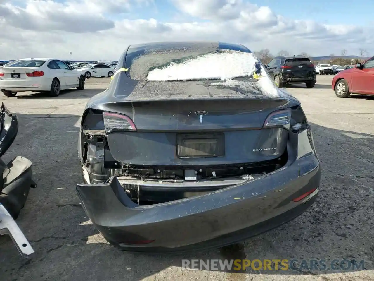 6 Photograph of a damaged car 5YJ3E1EB6KF361378 TESLA MODEL 3 2019