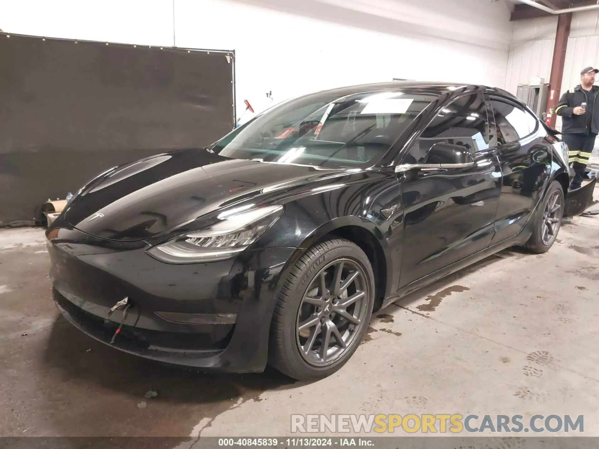 2 Photograph of a damaged car 5YJ3E1EB6KF384952 TESLA MODEL 3 2019