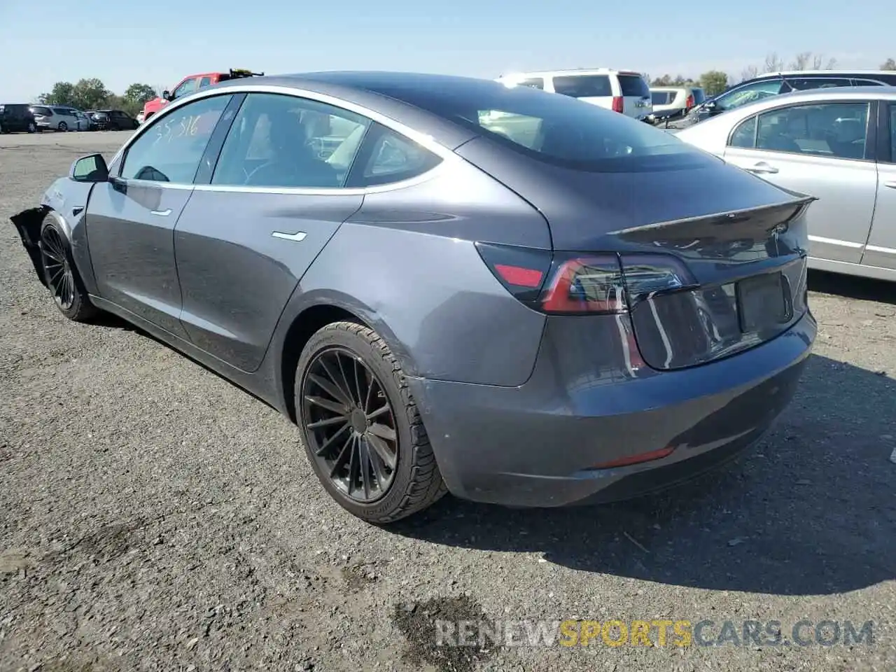 3 Photograph of a damaged car 5YJ3E1EB6KF392923 TESLA MODEL 3 2019