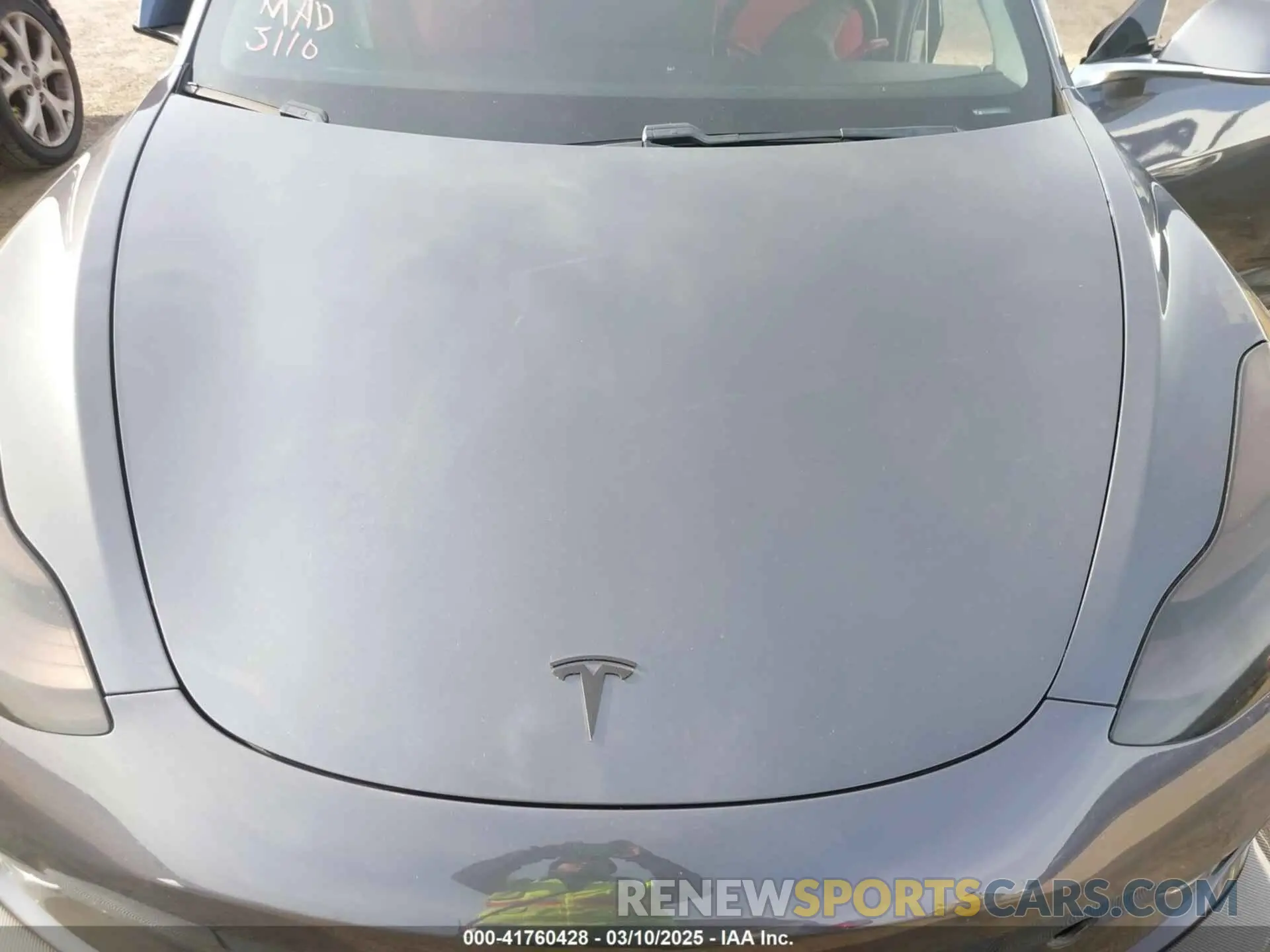10 Photograph of a damaged car 5YJ3E1EB6KF413320 TESLA MODEL 3 2019
