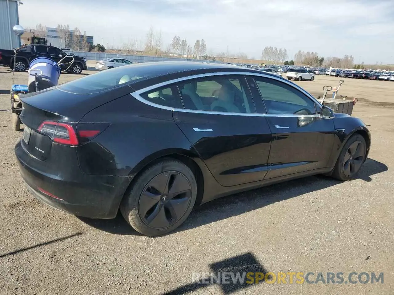 3 Photograph of a damaged car 5YJ3E1EB6KF421305 TESLA MODEL 3 2019