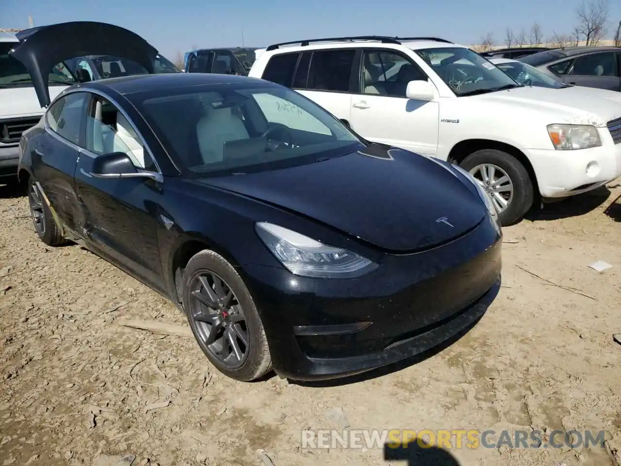 1 Photograph of a damaged car 5YJ3E1EB6KF437150 TESLA MODEL 3 2019