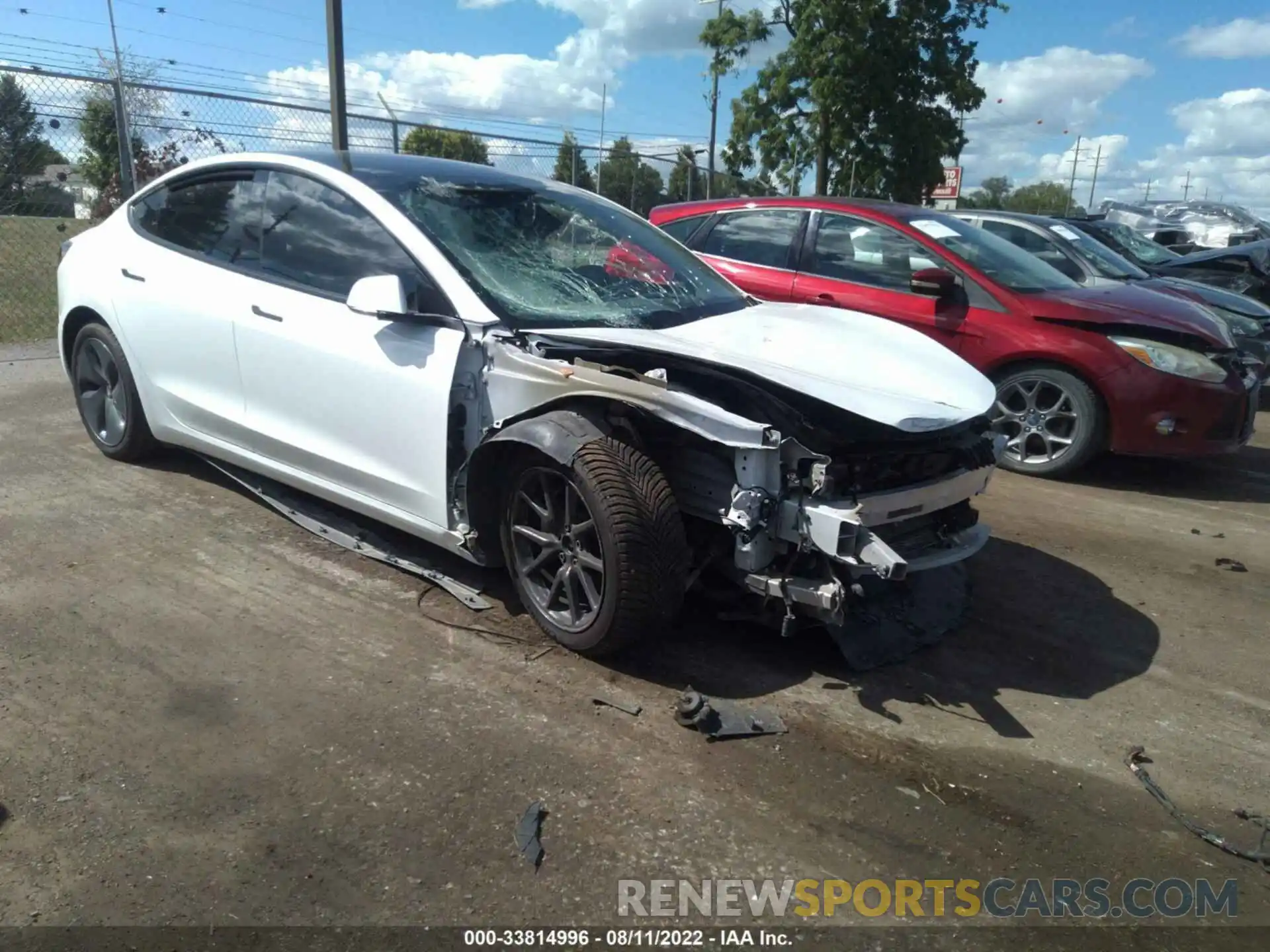 1 Photograph of a damaged car 5YJ3E1EB6KF437813 TESLA MODEL 3 2019