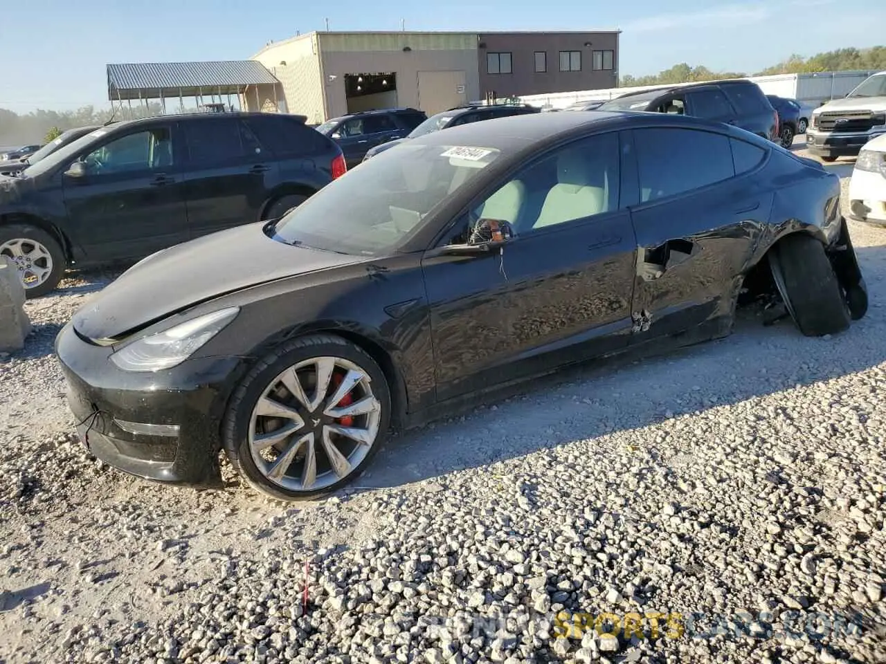 1 Photograph of a damaged car 5YJ3E1EB6KF440386 TESLA MODEL 3 2019