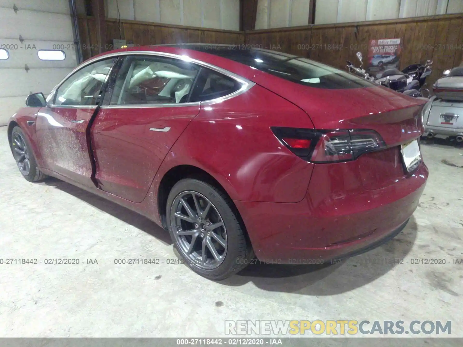 3 Photograph of a damaged car 5YJ3E1EB6KF452506 TESLA MODEL 3 2019