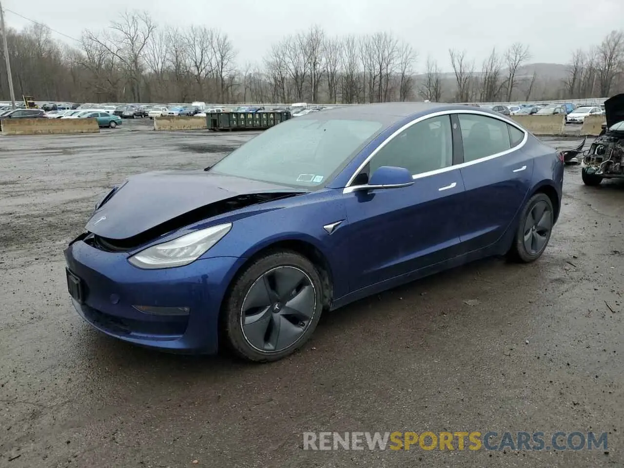 1 Photograph of a damaged car 5YJ3E1EB6KF452747 TESLA MODEL 3 2019
