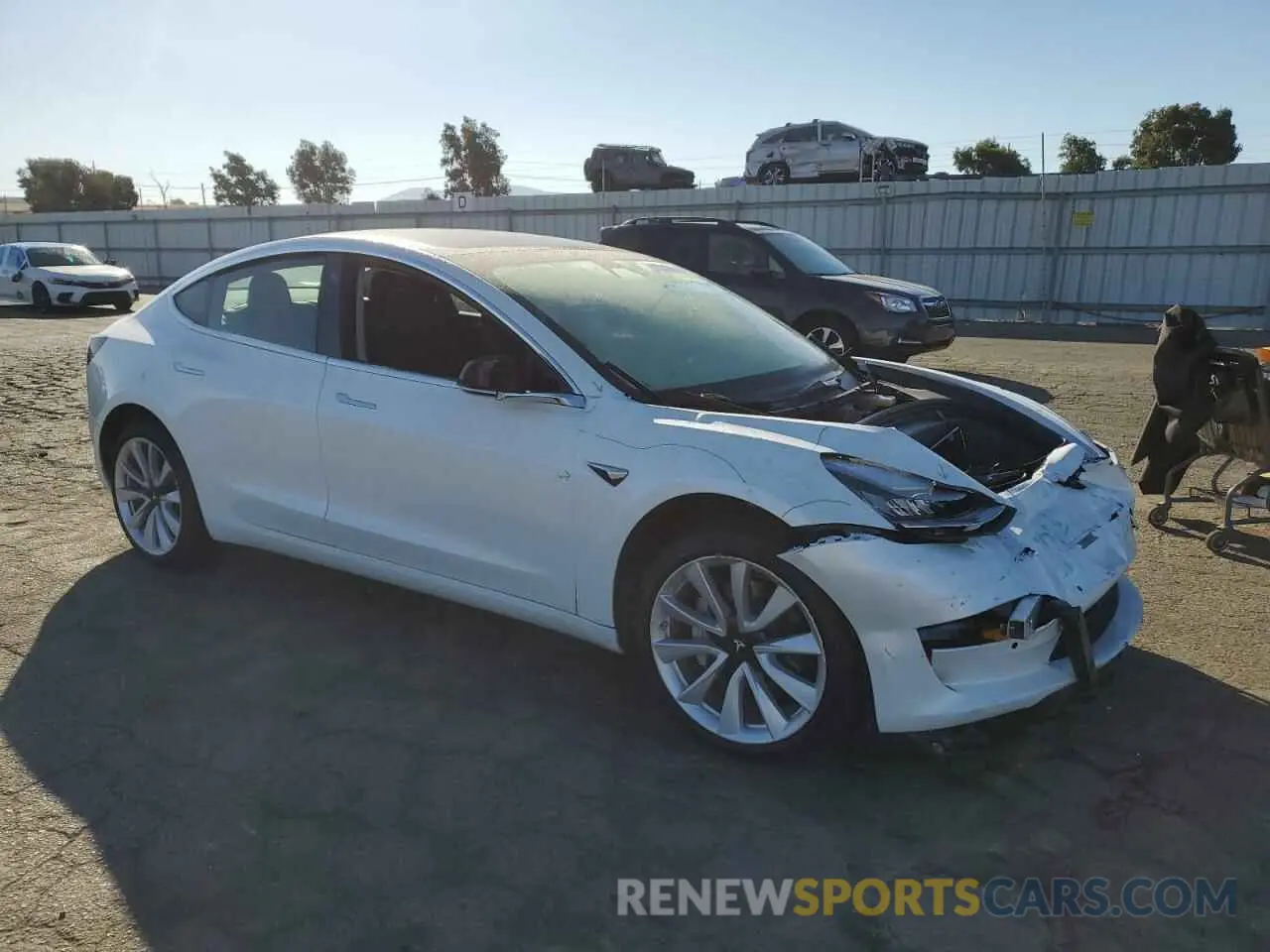 4 Photograph of a damaged car 5YJ3E1EB6KF453512 TESLA MODEL 3 2019