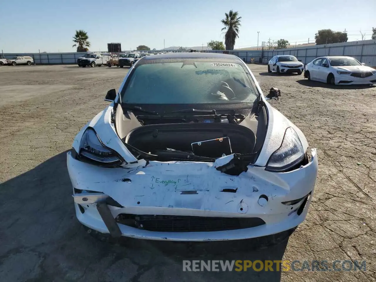 5 Photograph of a damaged car 5YJ3E1EB6KF453512 TESLA MODEL 3 2019