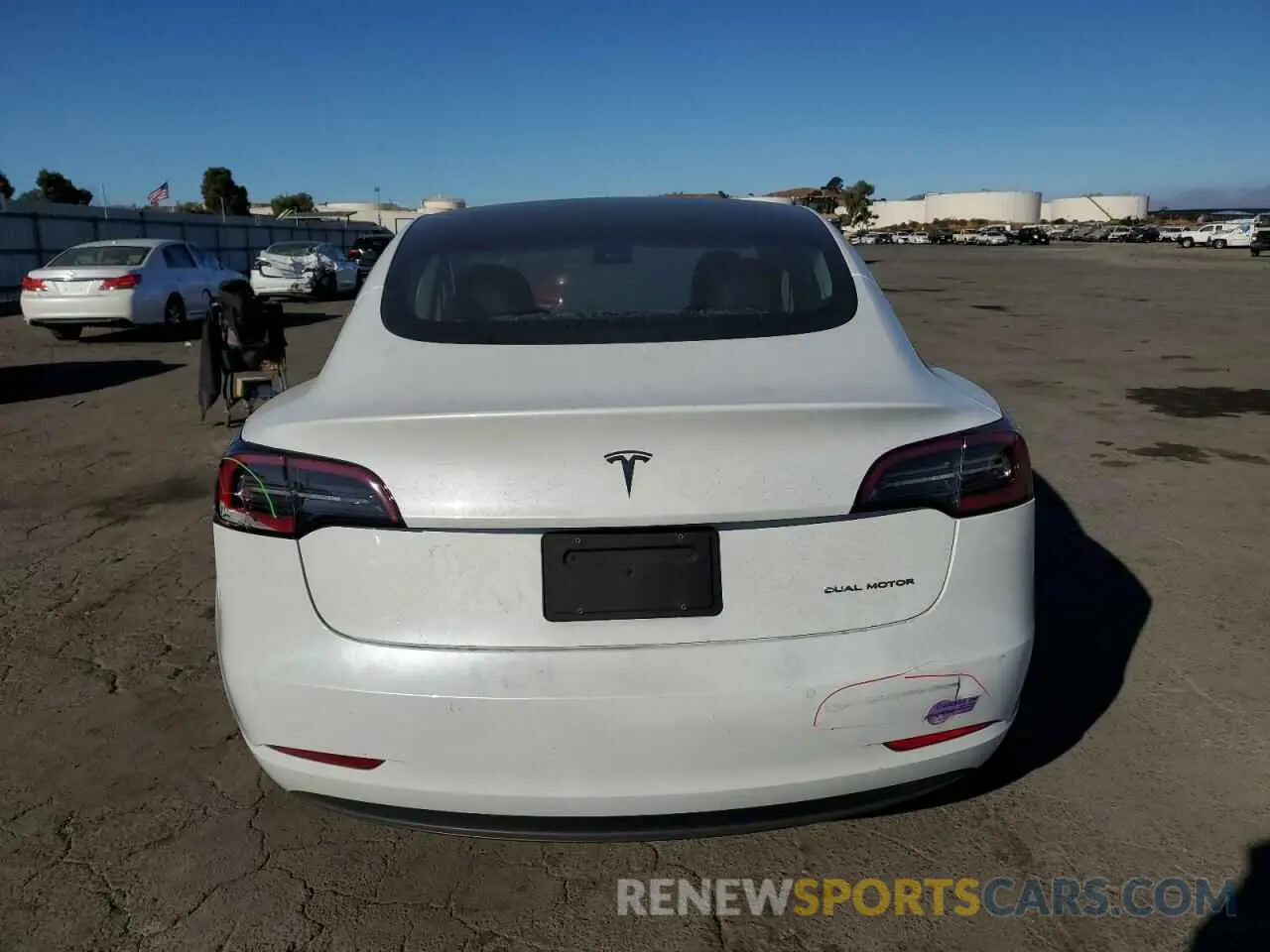 6 Photograph of a damaged car 5YJ3E1EB6KF453512 TESLA MODEL 3 2019
