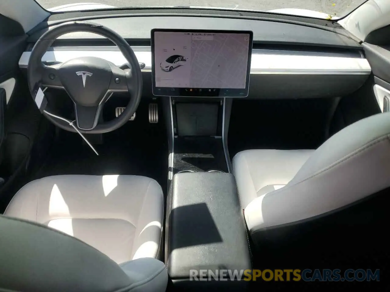 8 Photograph of a damaged car 5YJ3E1EB6KF454997 TESLA MODEL 3 2019