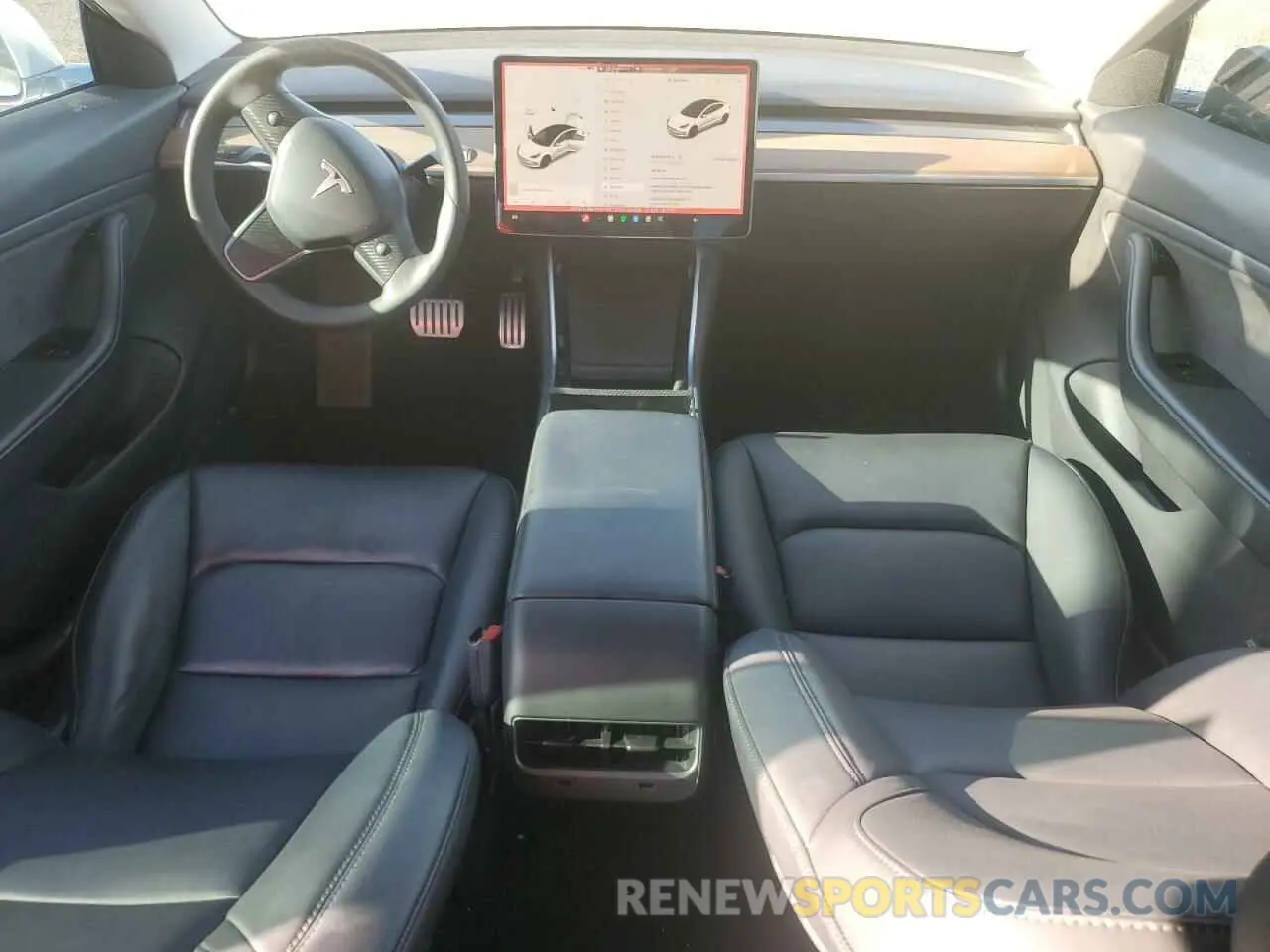 8 Photograph of a damaged car 5YJ3E1EB6KF487143 TESLA MODEL 3 2019