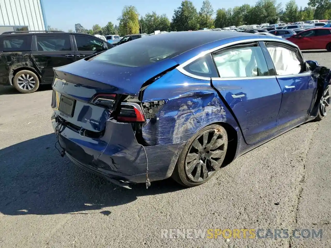 10 Photograph of a damaged car 5YJ3E1EB6KF497204 TESLA MODEL 3 2019