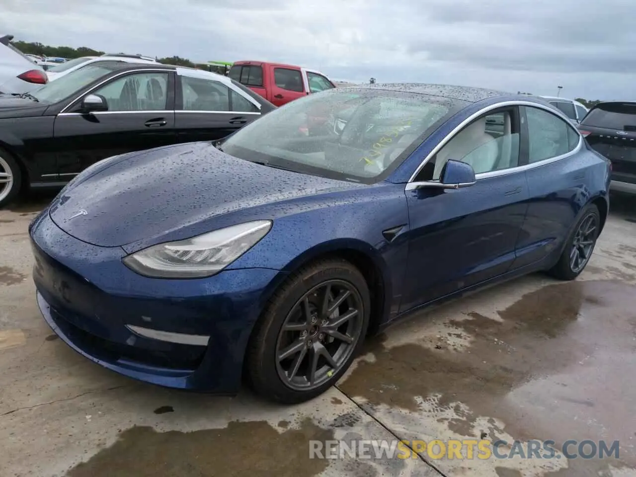 1 Photograph of a damaged car 5YJ3E1EB6KF512946 TESLA MODEL 3 2019