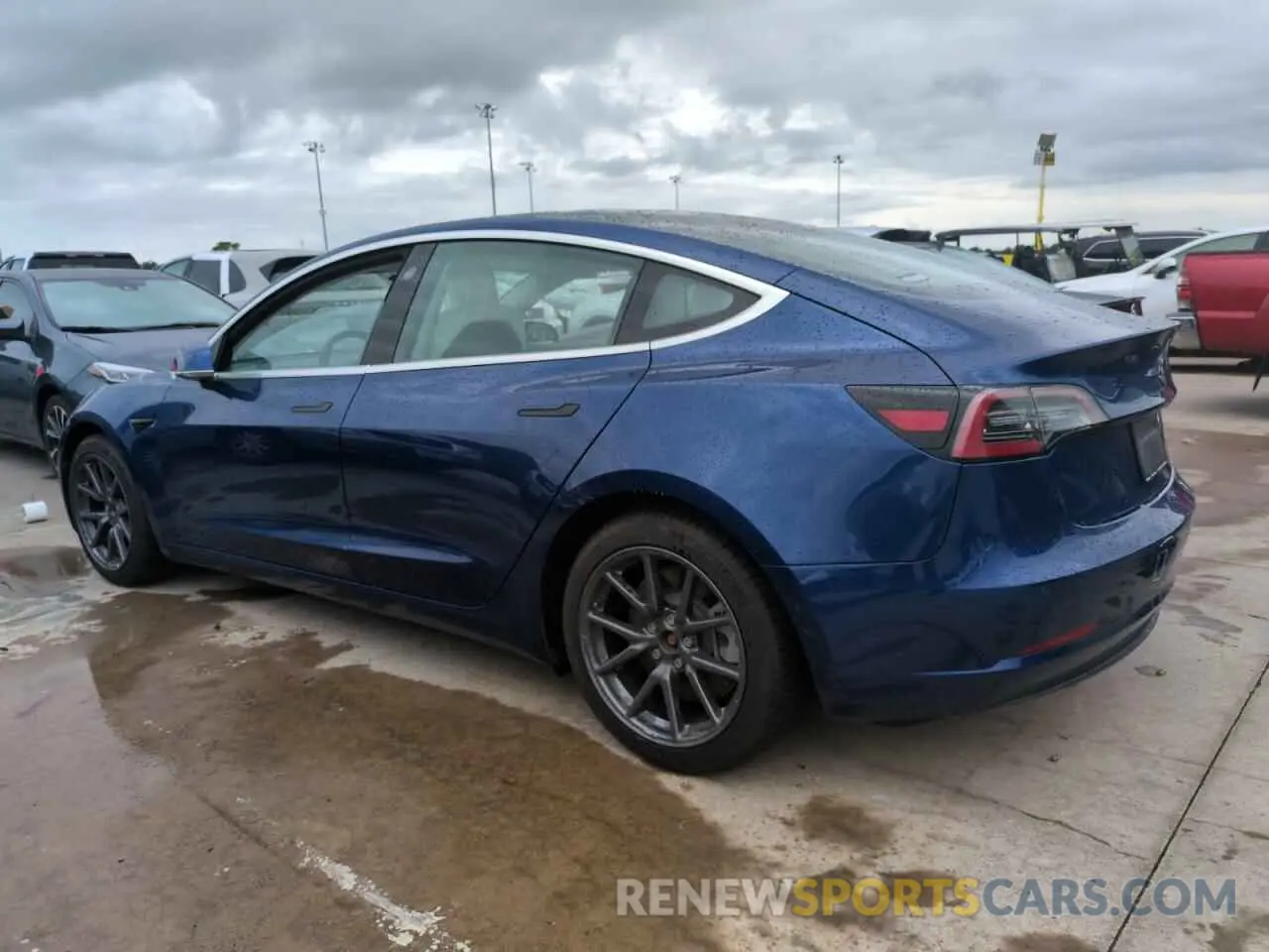 2 Photograph of a damaged car 5YJ3E1EB6KF512946 TESLA MODEL 3 2019