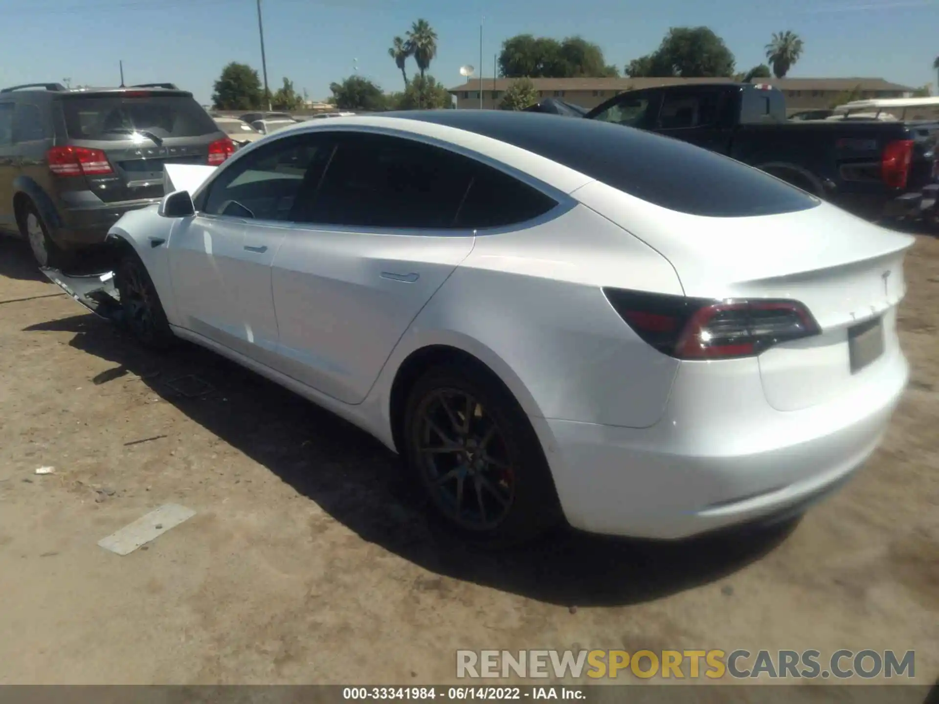 3 Photograph of a damaged car 5YJ3E1EB6KF513207 TESLA MODEL 3 2019