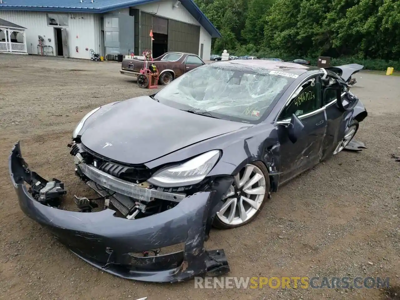 2 Photograph of a damaged car 5YJ3E1EB7KF192150 TESLA MODEL 3 2019