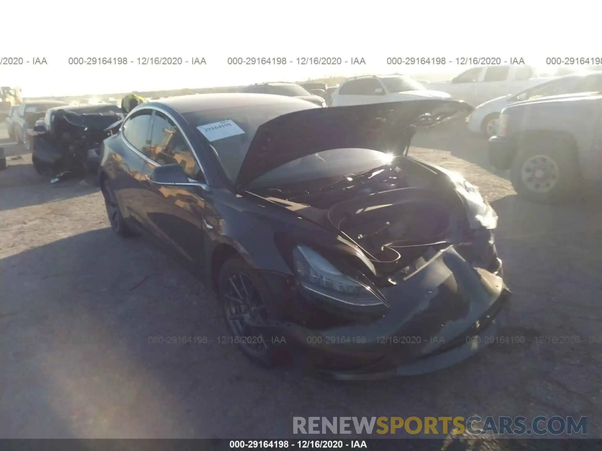 1 Photograph of a damaged car 5YJ3E1EB7KF192391 TESLA MODEL 3 2019