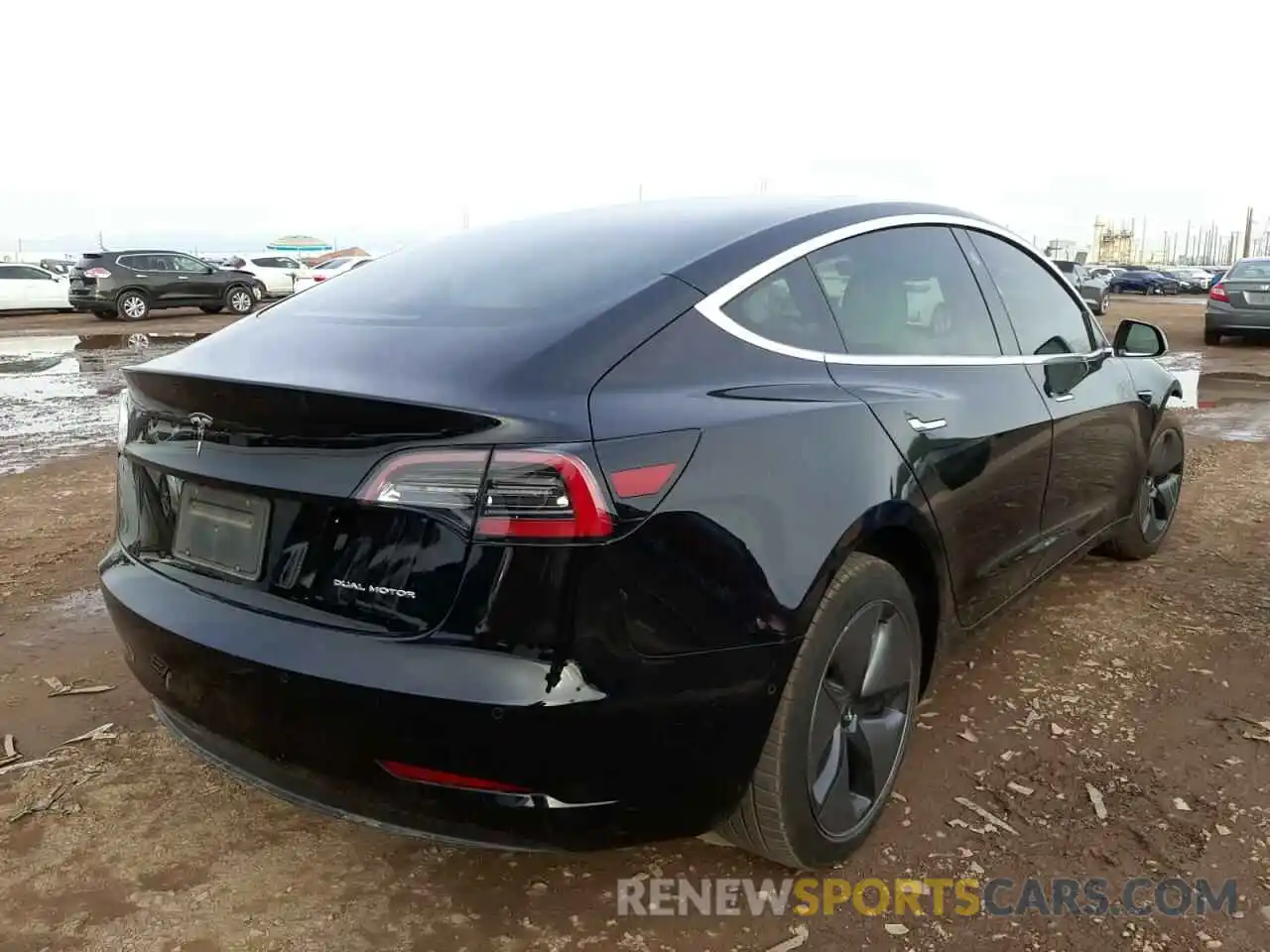 4 Photograph of a damaged car 5YJ3E1EB7KF194819 TESLA MODEL 3 2019