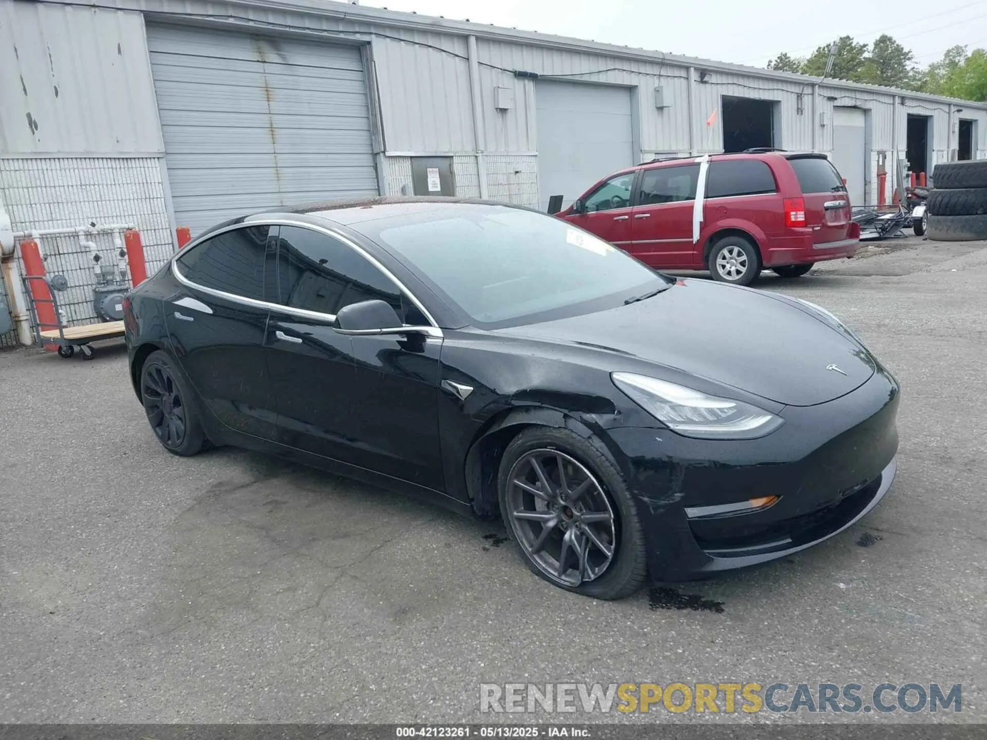 1 Photograph of a damaged car 5YJ3E1EB7KF199129 TESLA MODEL 3 2019