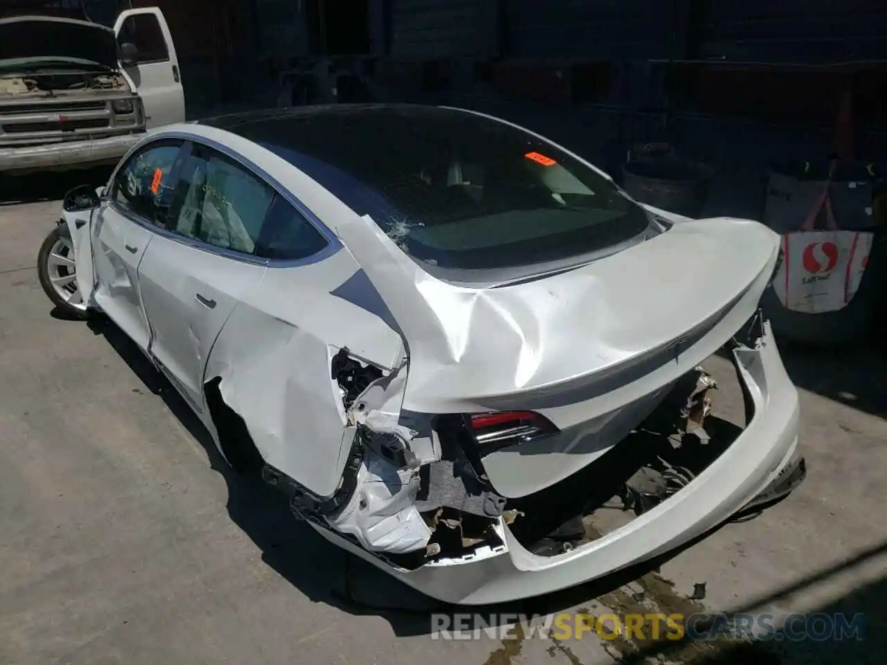 3 Photograph of a damaged car 5YJ3E1EB7KF200036 TESLA MODEL 3 2019