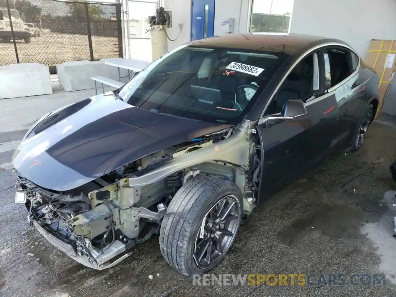 2 Photograph of a damaged car 5YJ3E1EB7KF205379 TESLA MODEL 3 2019