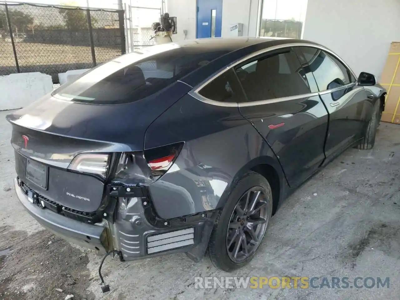 4 Photograph of a damaged car 5YJ3E1EB7KF205379 TESLA MODEL 3 2019