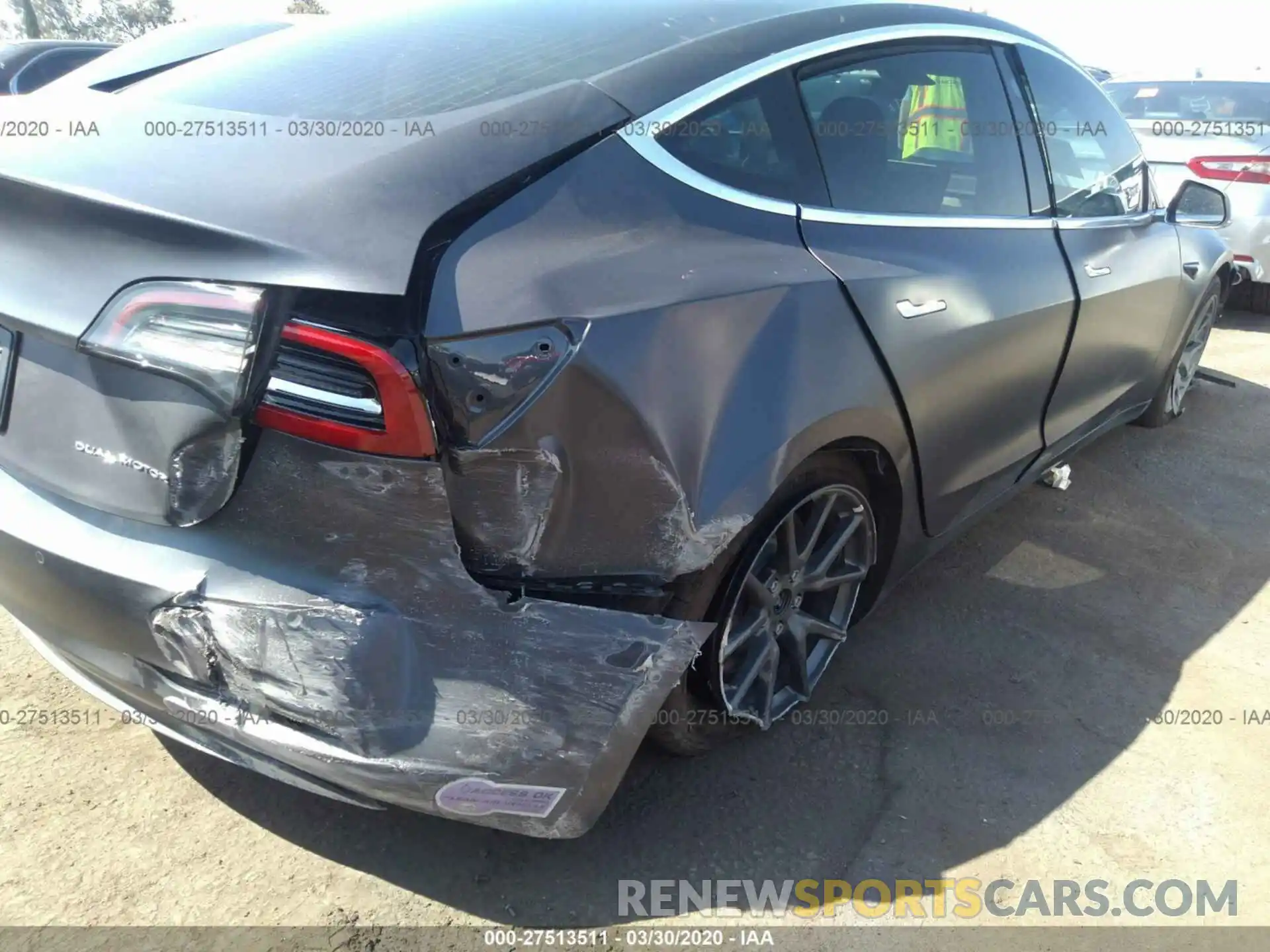 6 Photograph of a damaged car 5YJ3E1EB7KF209934 TESLA MODEL 3 2019