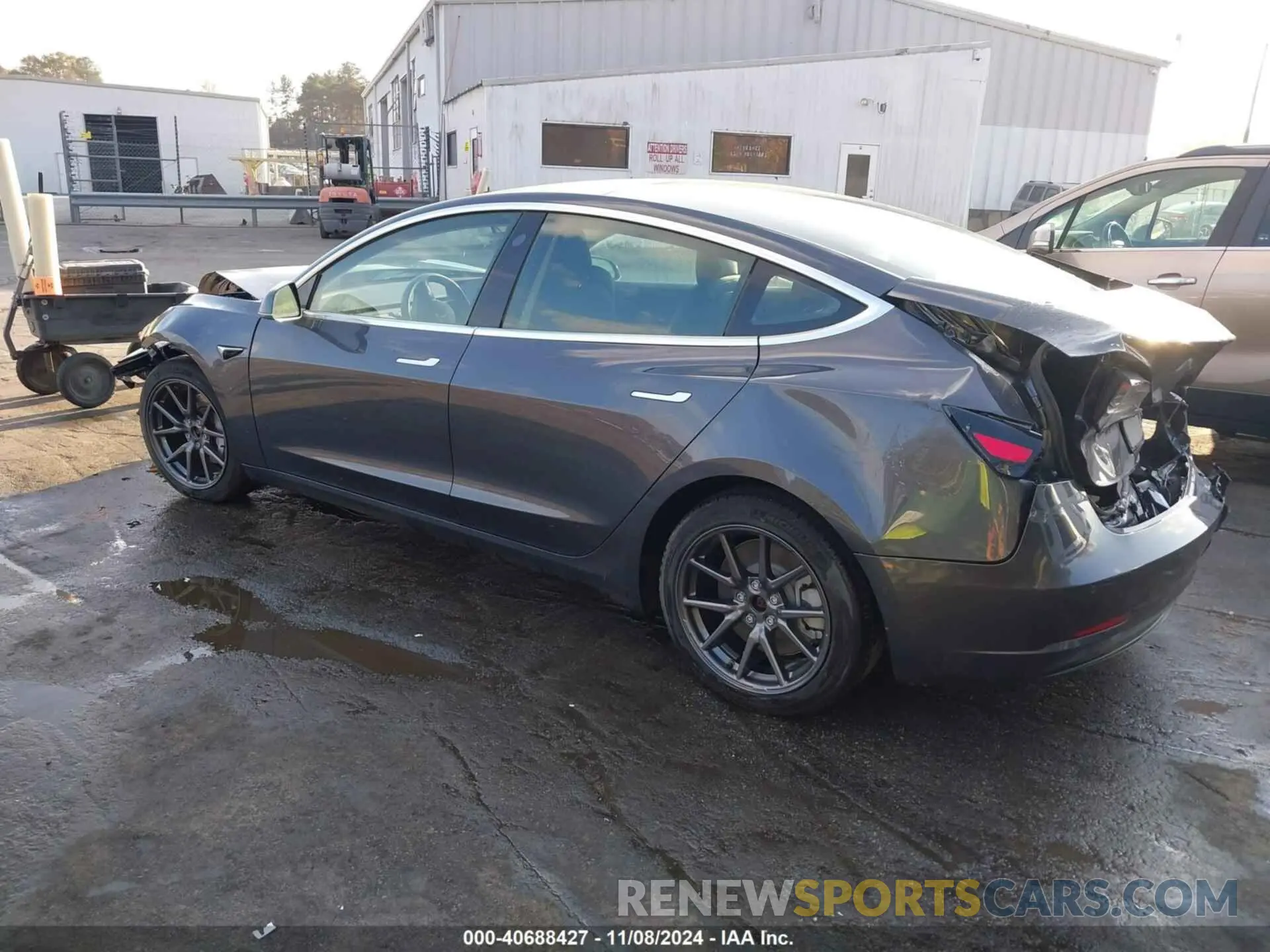 3 Photograph of a damaged car 5YJ3E1EB7KF210002 TESLA MODEL 3 2019
