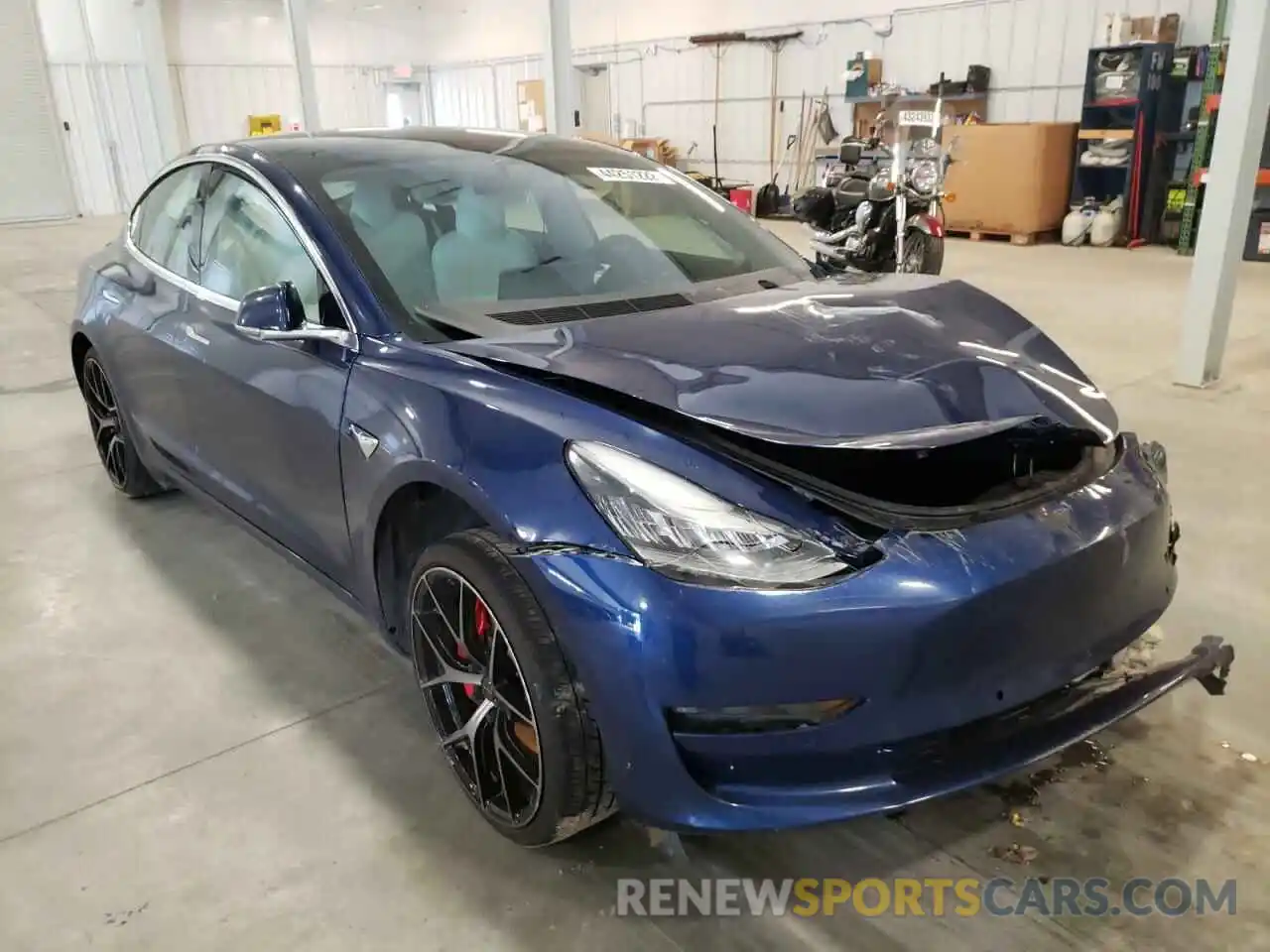 1 Photograph of a damaged car 5YJ3E1EB7KF368159 TESLA MODEL 3 2019