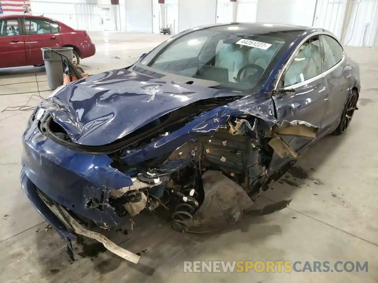 2 Photograph of a damaged car 5YJ3E1EB7KF368159 TESLA MODEL 3 2019