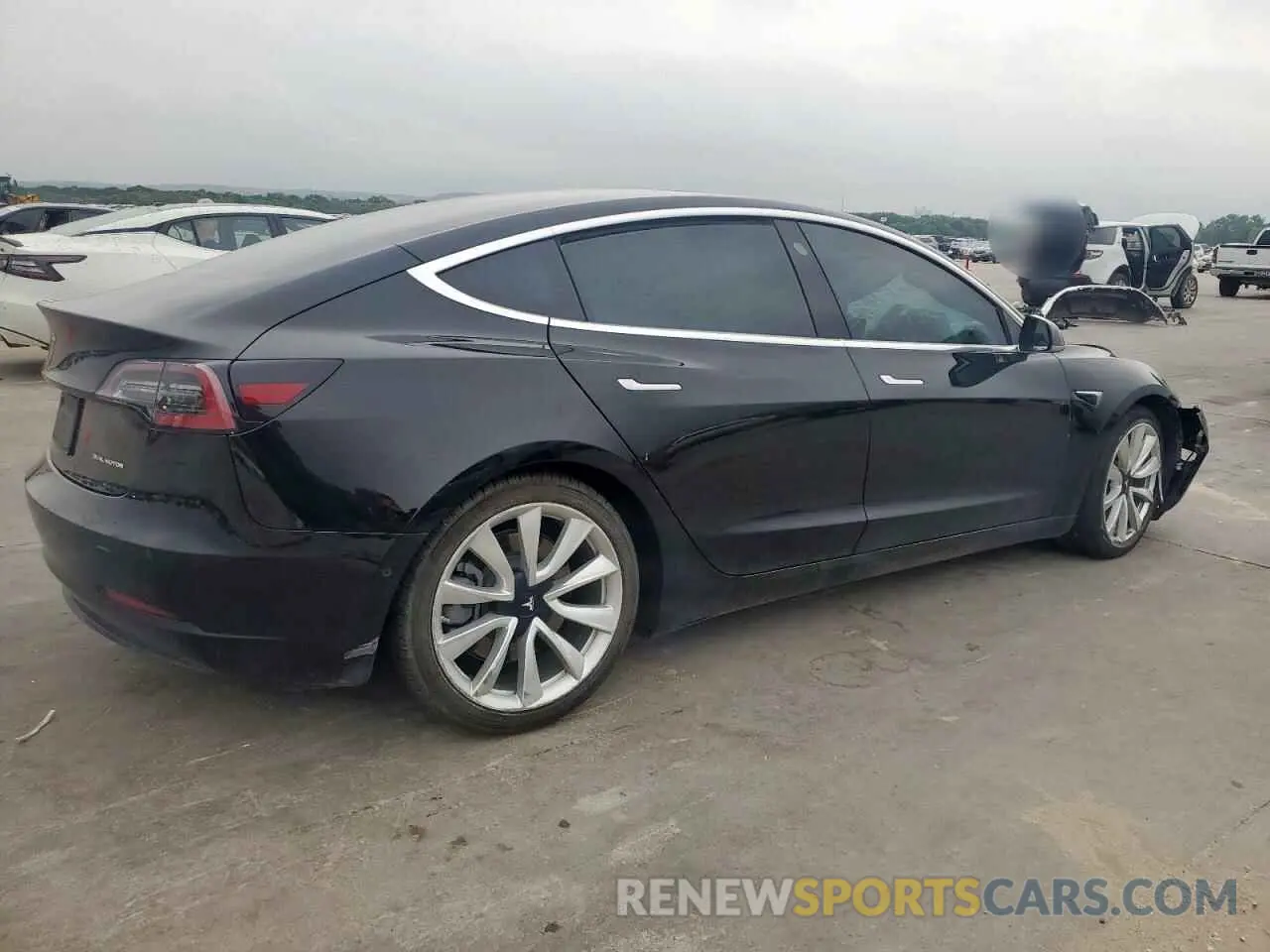 3 Photograph of a damaged car 5YJ3E1EB7KF388928 TESLA MODEL 3 2019