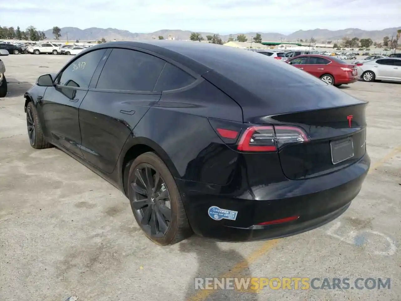 3 Photograph of a damaged car 5YJ3E1EB7KF390601 TESLA MODEL 3 2019