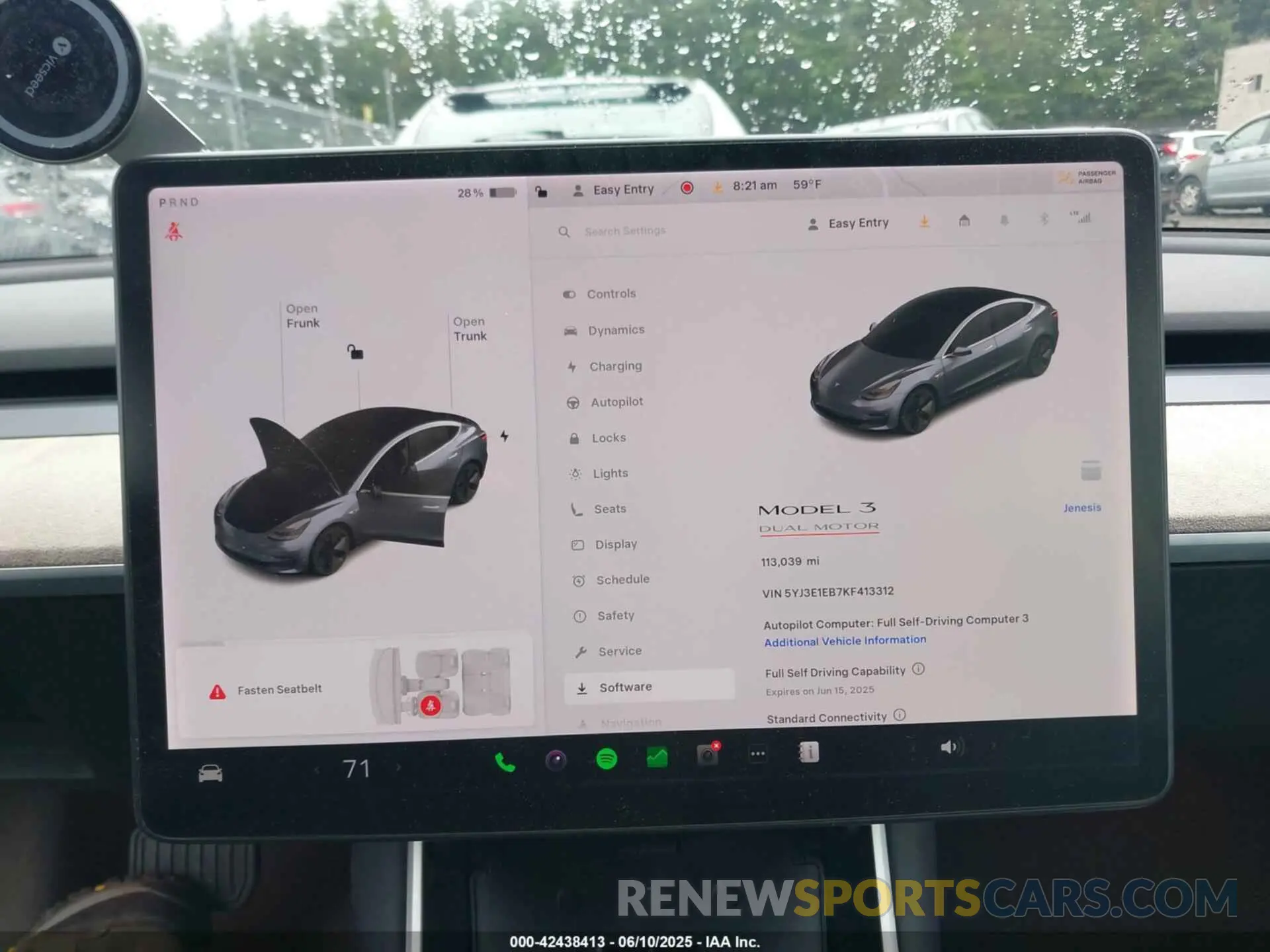 18 Photograph of a damaged car 5YJ3E1EB7KF413312 TESLA MODEL 3 2019