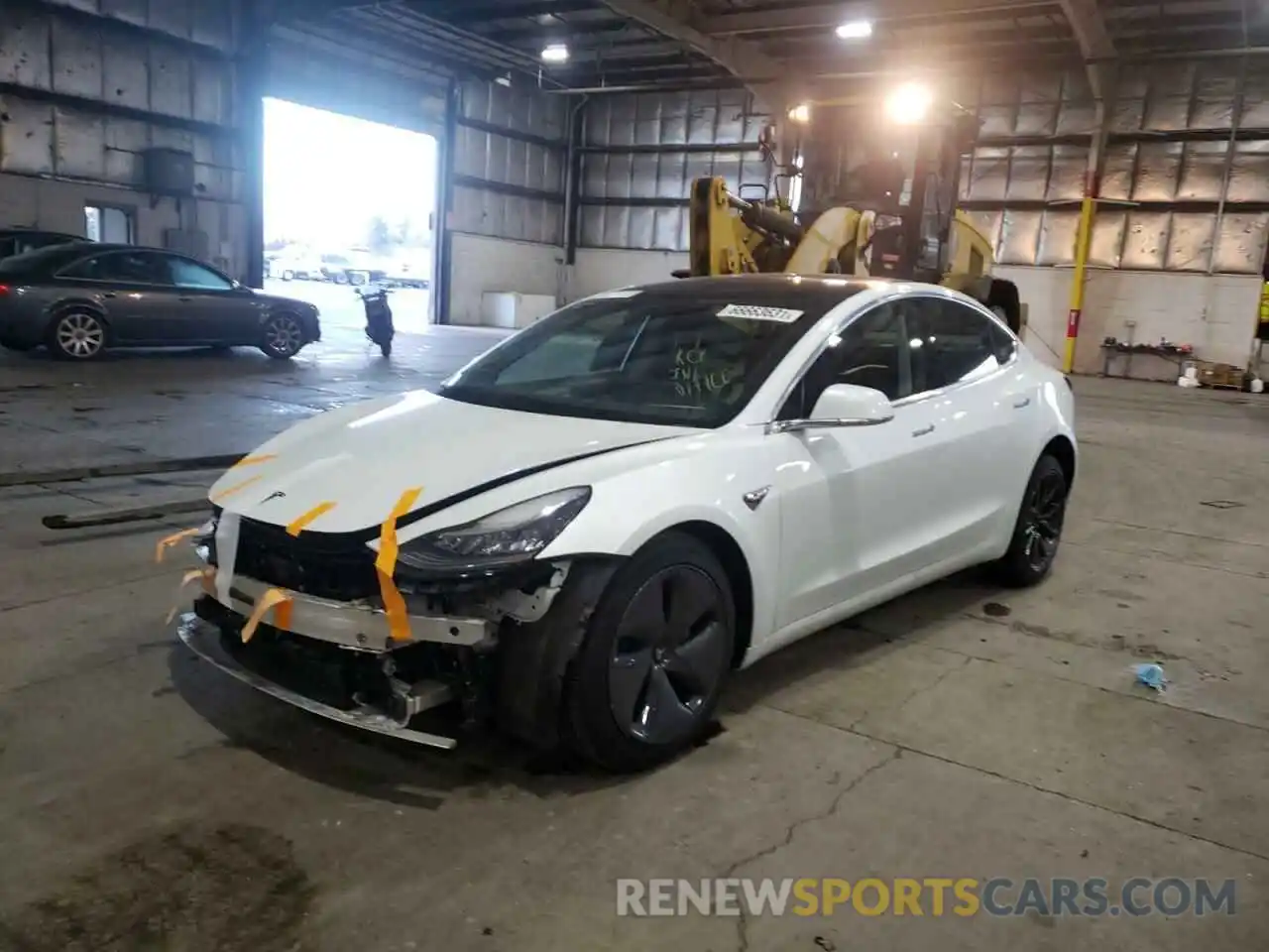 2 Photograph of a damaged car 5YJ3E1EB7KF433415 TESLA MODEL 3 2019