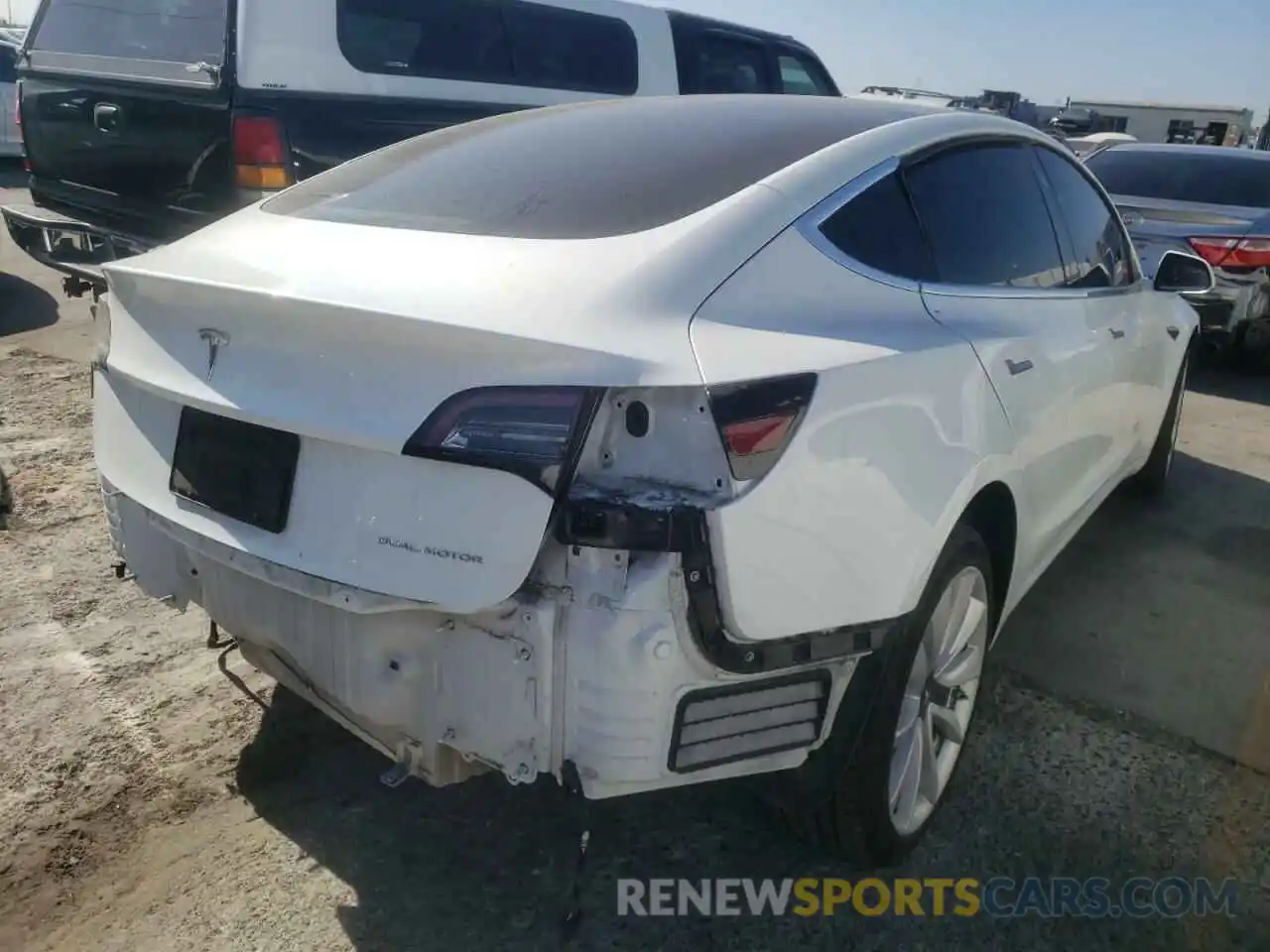 4 Photograph of a damaged car 5YJ3E1EB7KF434161 TESLA MODEL 3 2019