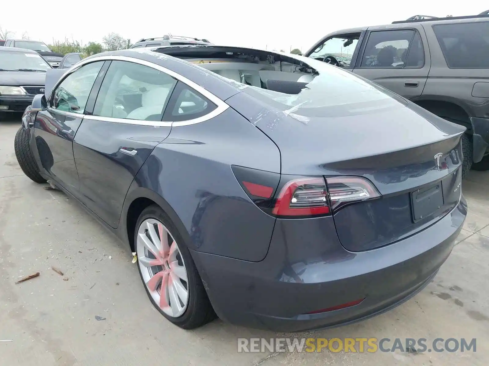 3 Photograph of a damaged car 5YJ3E1EB7KF450778 TESLA MODEL 3 2019