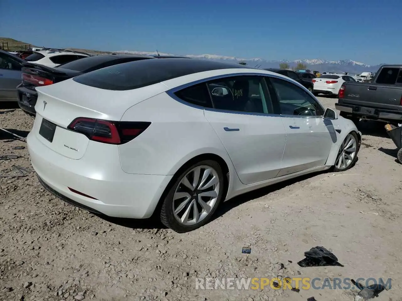 3 Photograph of a damaged car 5YJ3E1EB7KF453308 TESLA MODEL 3 2019