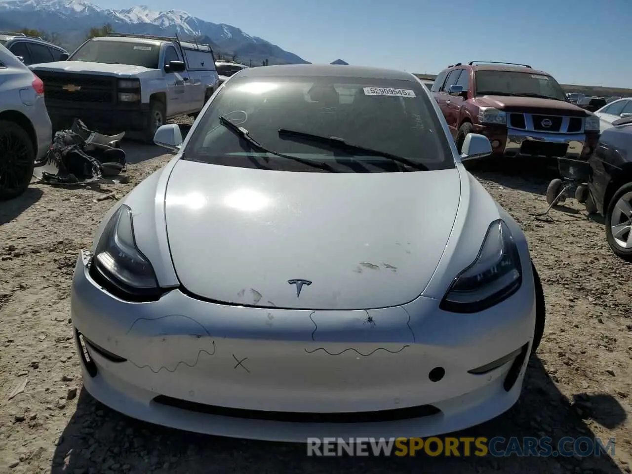 5 Photograph of a damaged car 5YJ3E1EB7KF453308 TESLA MODEL 3 2019