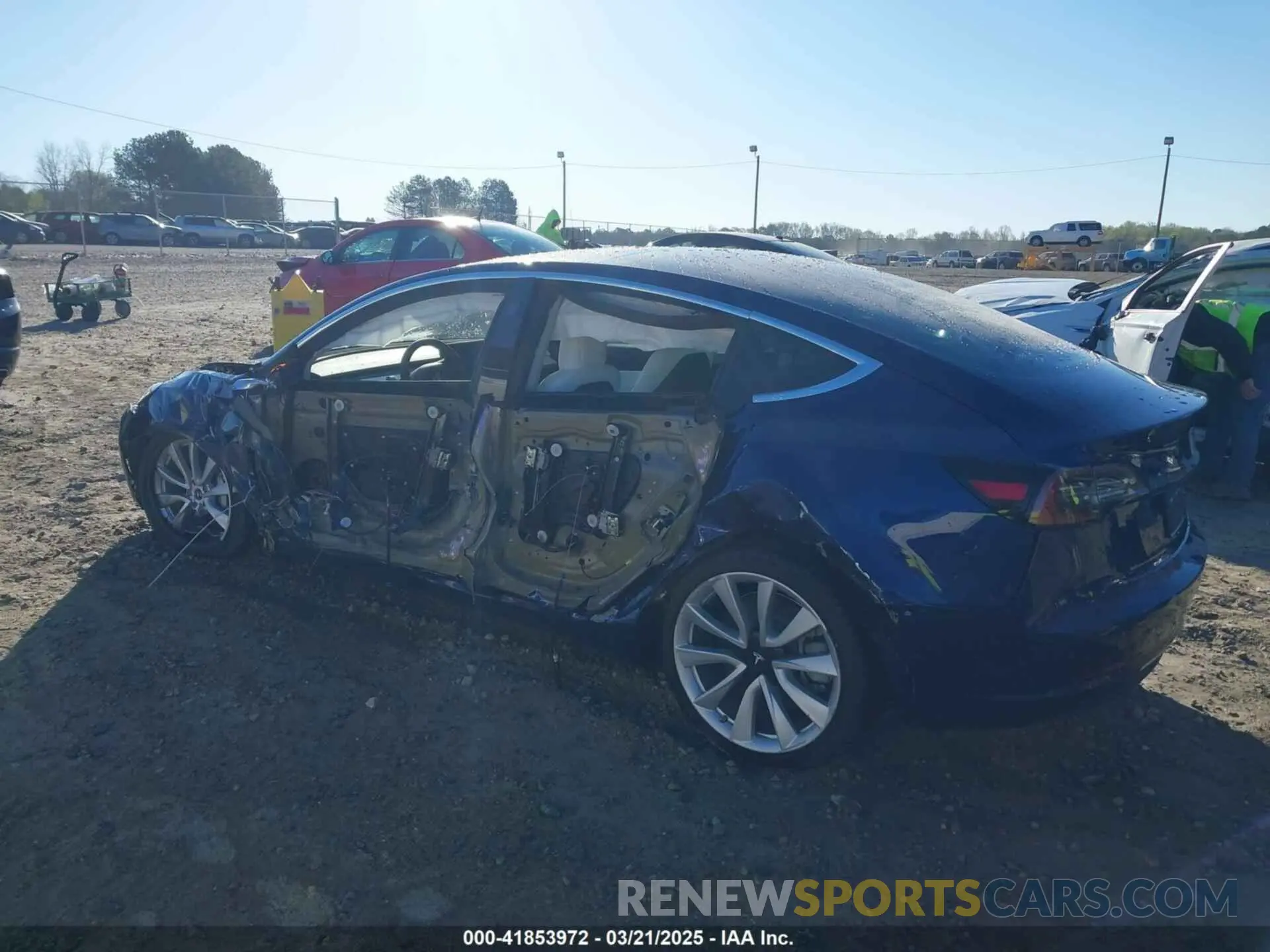 3 Photograph of a damaged car 5YJ3E1EB7KF454636 TESLA MODEL 3 2019