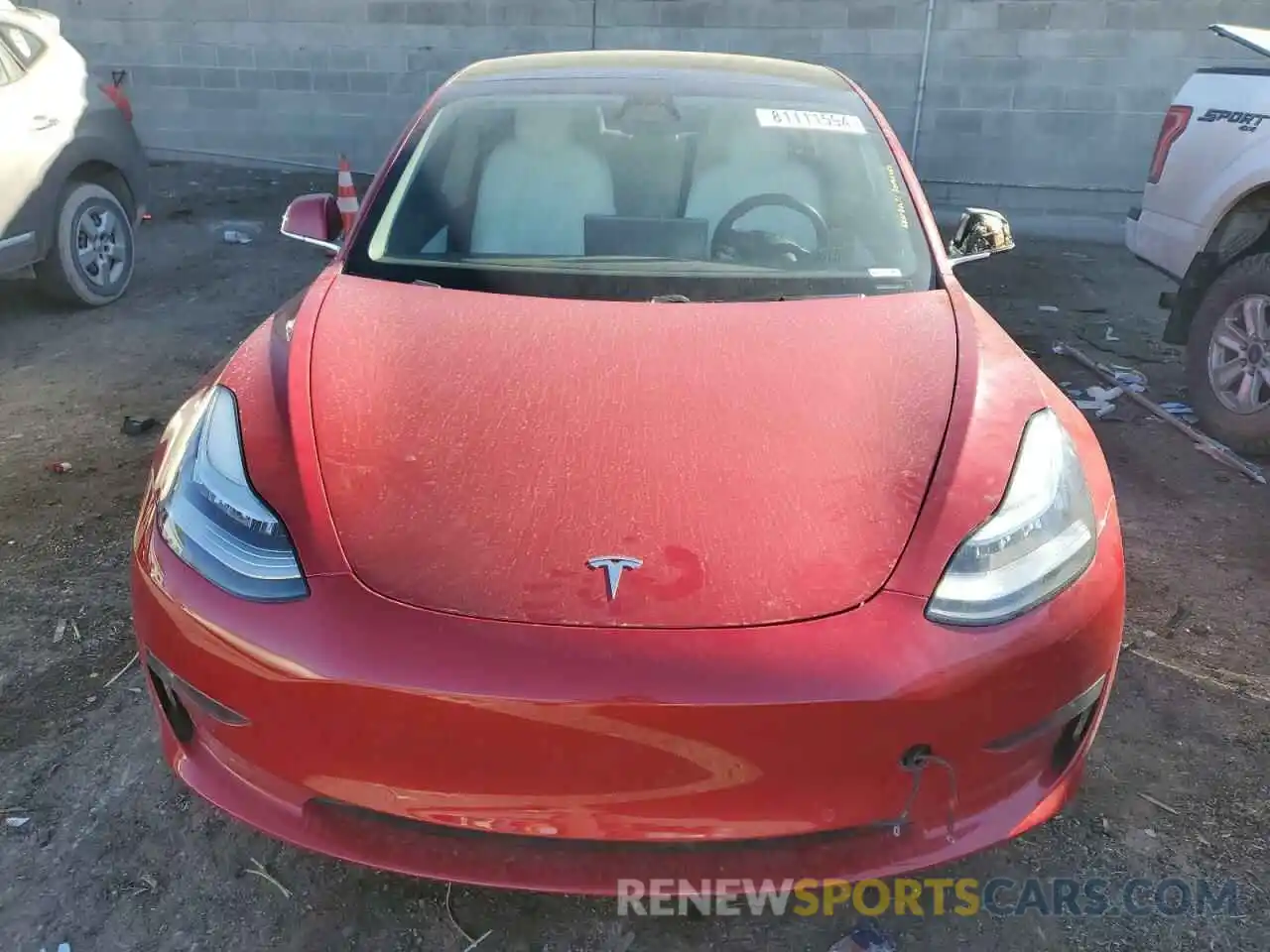 5 Photograph of a damaged car 5YJ3E1EB7KF454894 TESLA MODEL 3 2019