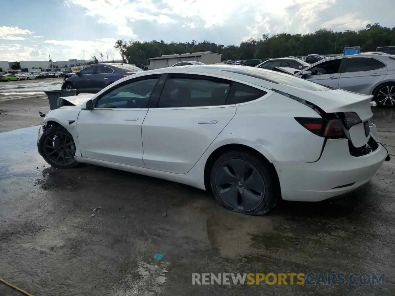 2 Photograph of a damaged car 5YJ3E1EB7KF469749 TESLA MODEL 3 2019