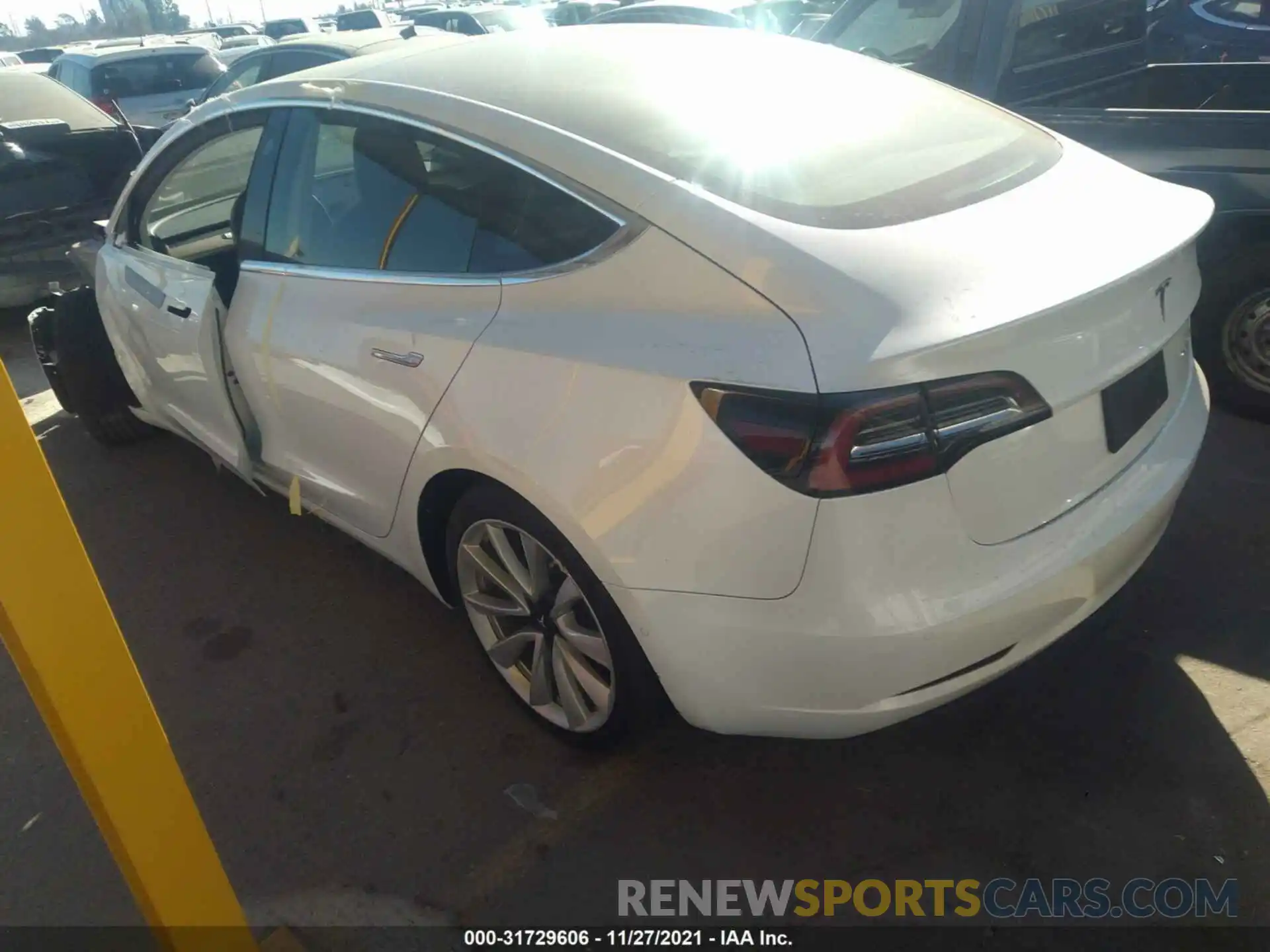 3 Photograph of a damaged car 5YJ3E1EB7KF512776 TESLA MODEL 3 2019