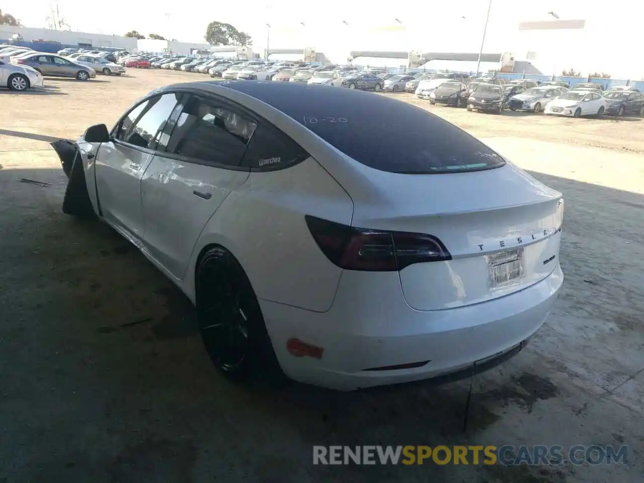 3 Photograph of a damaged car 5YJ3E1EB7KF514155 TESLA MODEL 3 2019