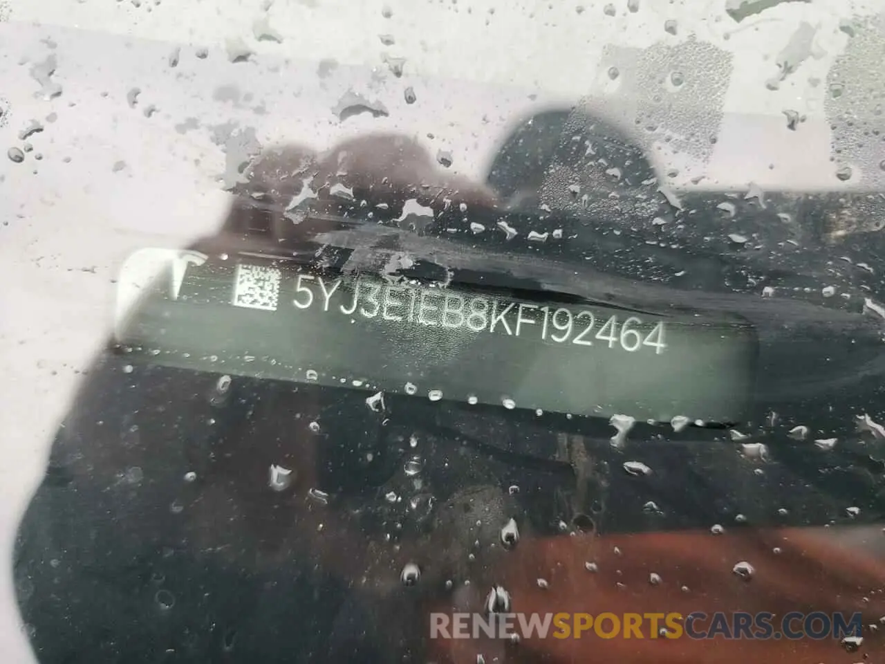 12 Photograph of a damaged car 5YJ3E1EB8KF192464 TESLA MODEL 3 2019