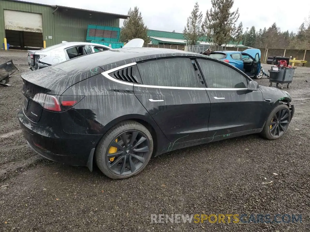 3 Photograph of a damaged car 5YJ3E1EB8KF192464 TESLA MODEL 3 2019