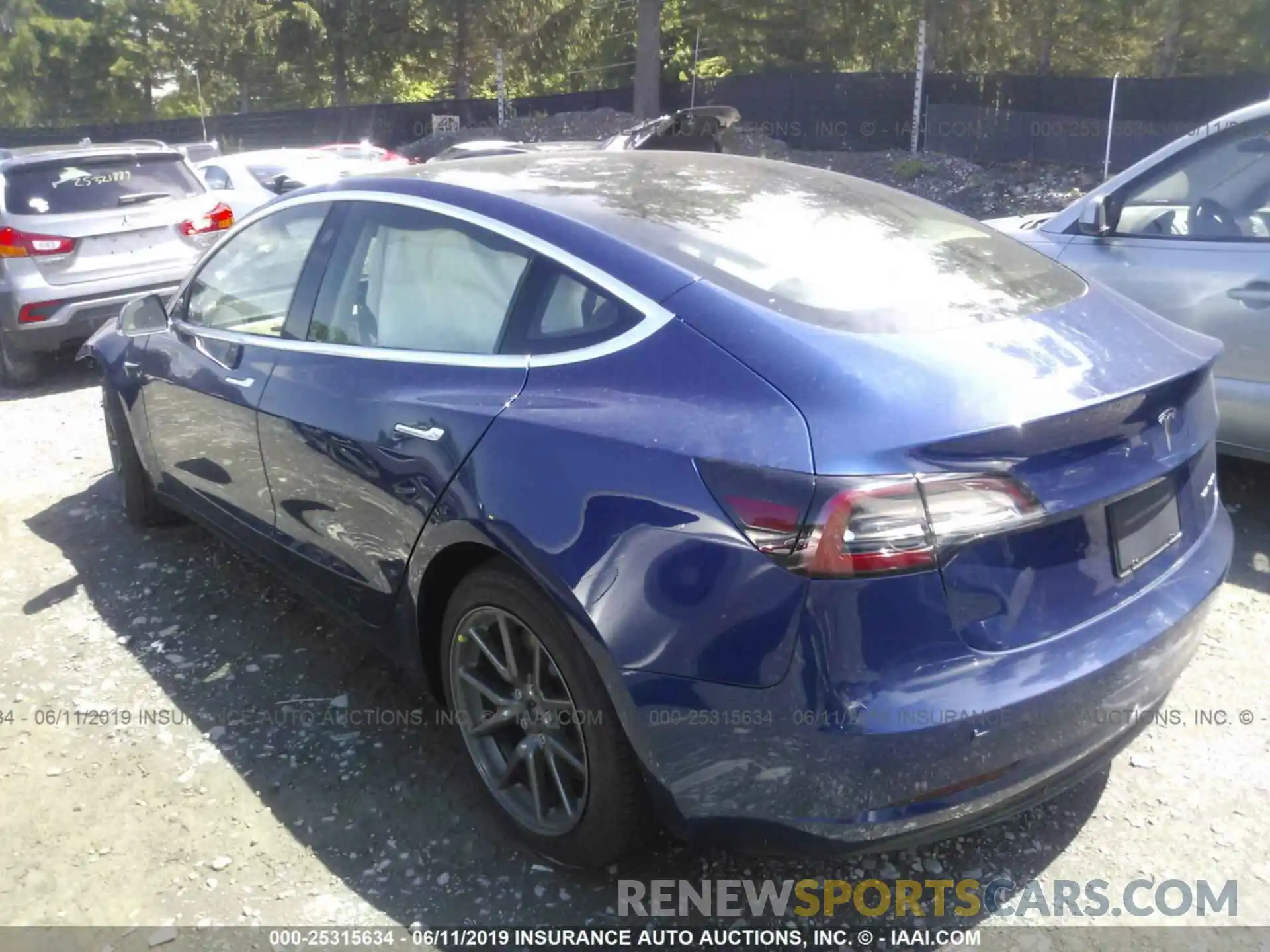 3 Photograph of a damaged car 5YJ3E1EB8KF193758 TESLA MODEL 3 2019