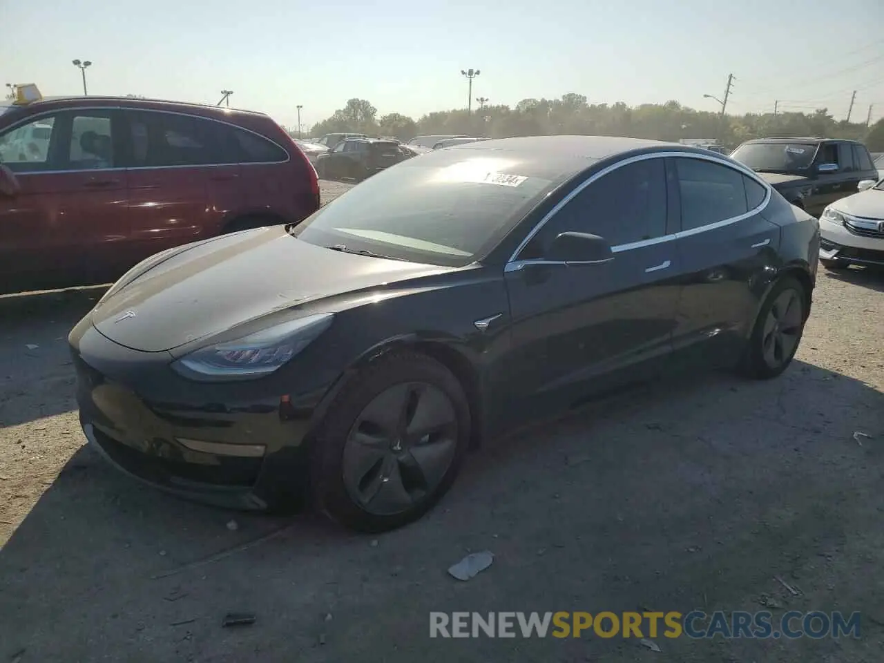 1 Photograph of a damaged car 5YJ3E1EB8KF197194 TESLA MODEL 3 2019