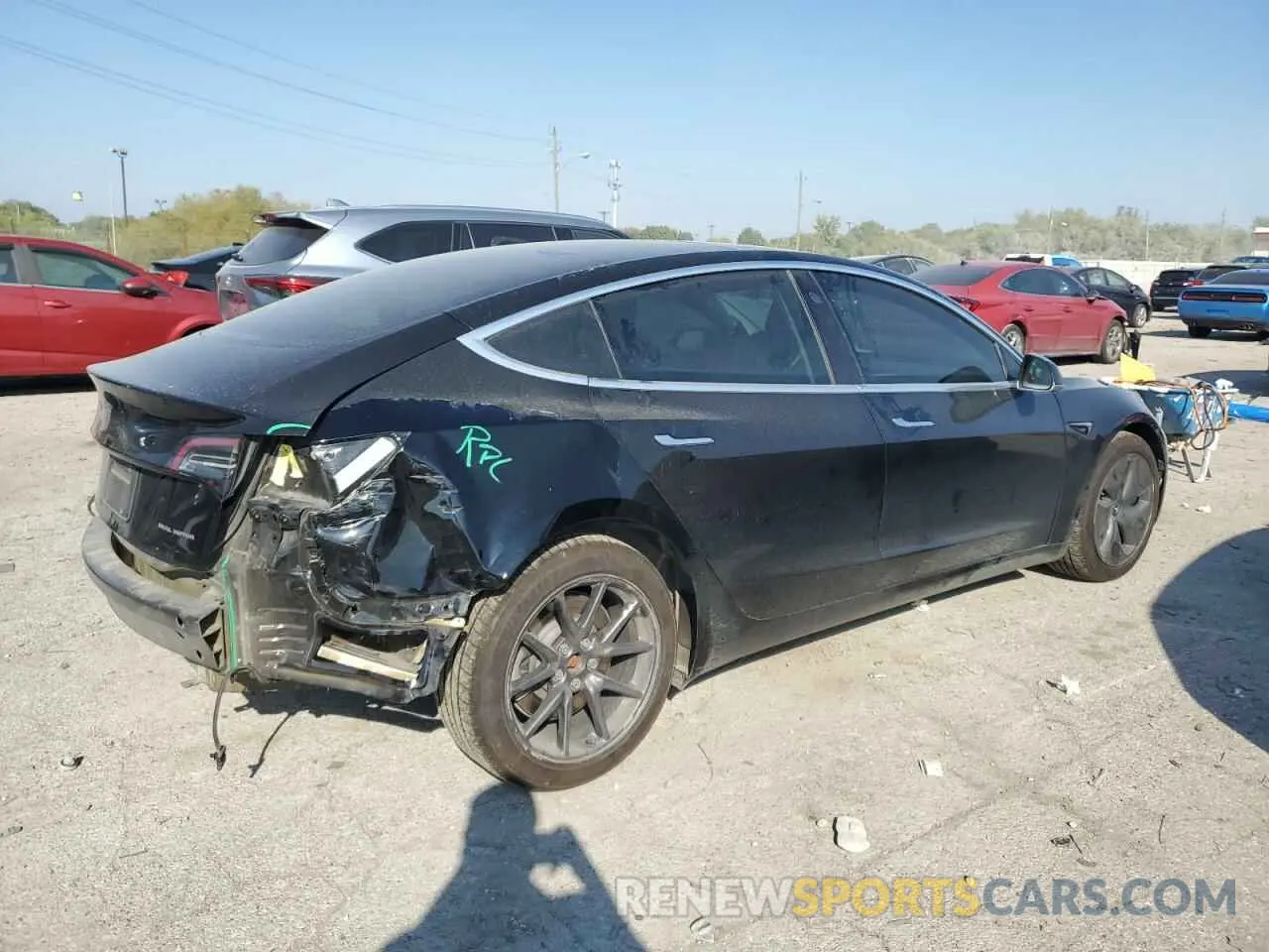 3 Photograph of a damaged car 5YJ3E1EB8KF197194 TESLA MODEL 3 2019